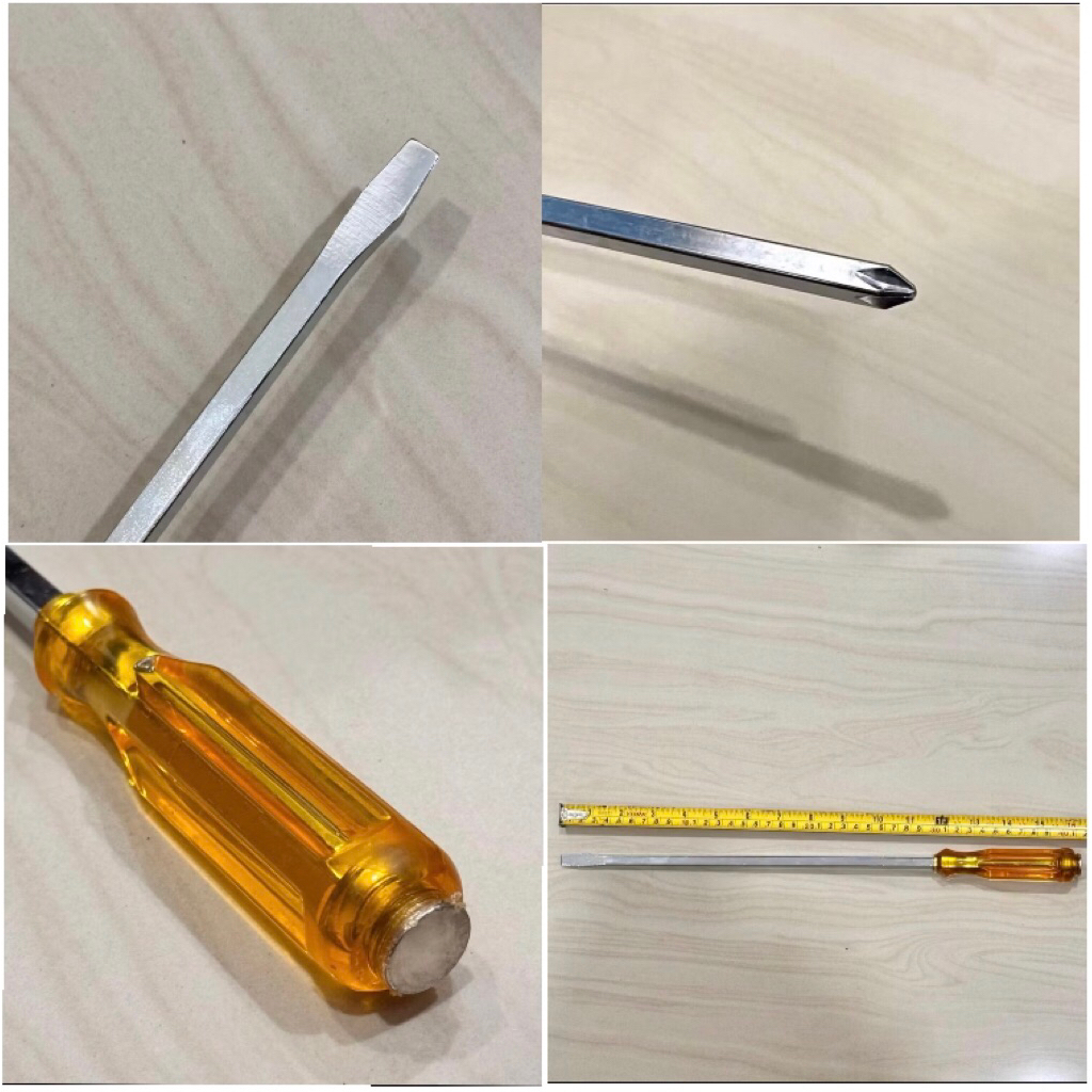 12” inci (+ / - ) bunga plat JUPITER Obeng ketok gg plastik tokok gedor tembus panjang 40cm stel rem