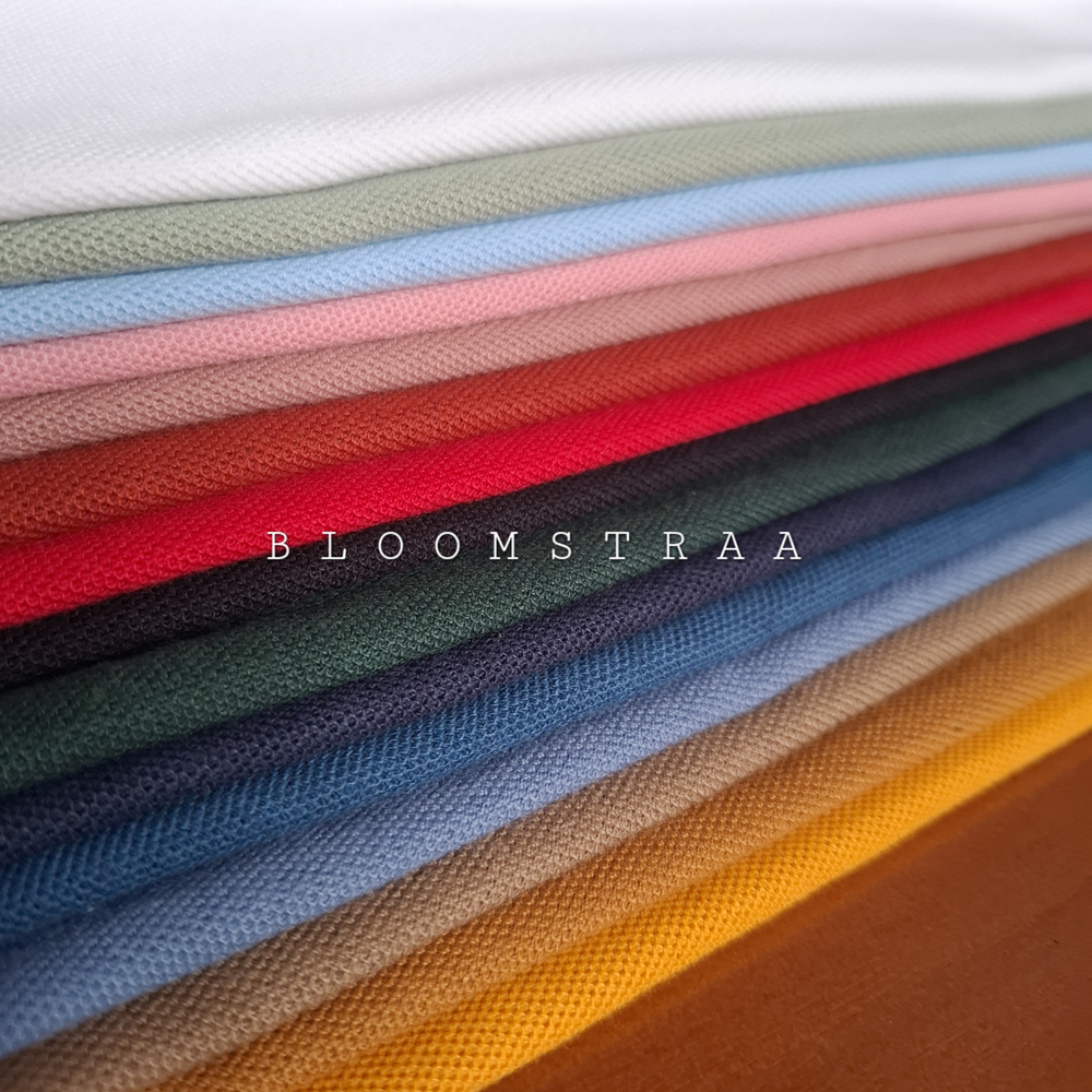 Bahan Kain PIQUE CVC HEXAGON 24S Bahan Baju Polo Shirt Kain Poloshirt Wangky Kaos Kerah