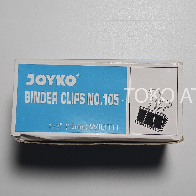

JOYKO Binder Clip / Klip / Penjepit Kertas 105 / 1 Pak isi 12 pcs