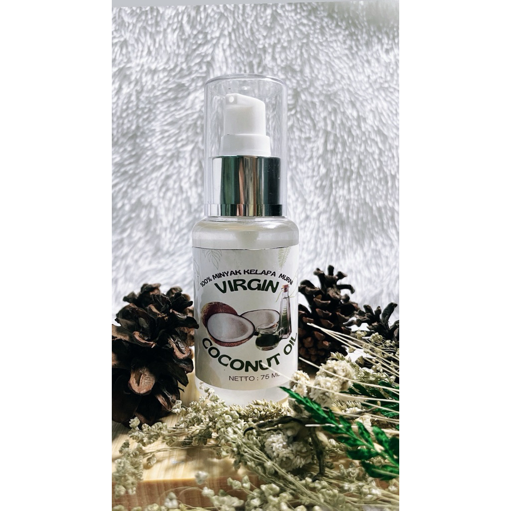 

TERMURAH‼️ 75 ML HUGI VCO(VIRGIN COCONUT OIL) / 100% MINYAK KELAPA MURNI