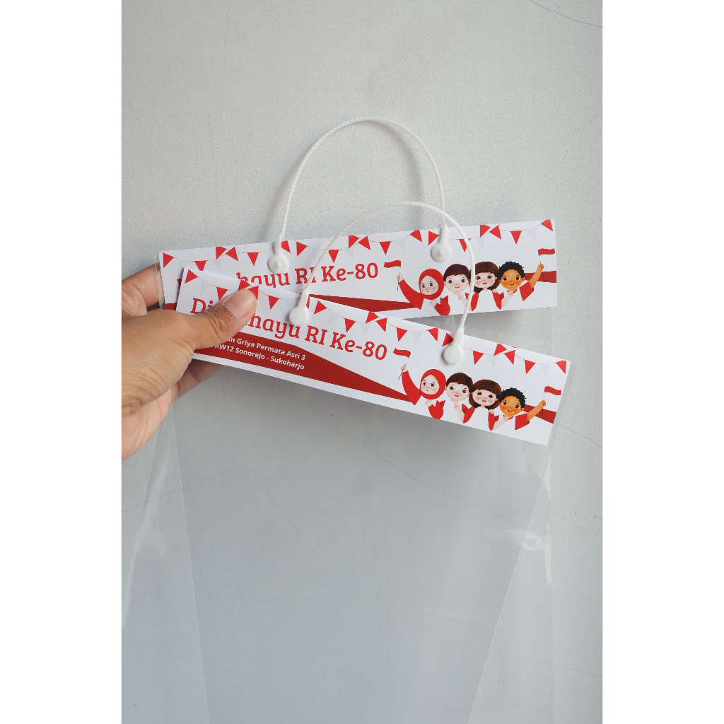 Plastik snack 17 agustus, plastik opp kaca, plastik snack agustusan, plastik packing, plastik opp 17