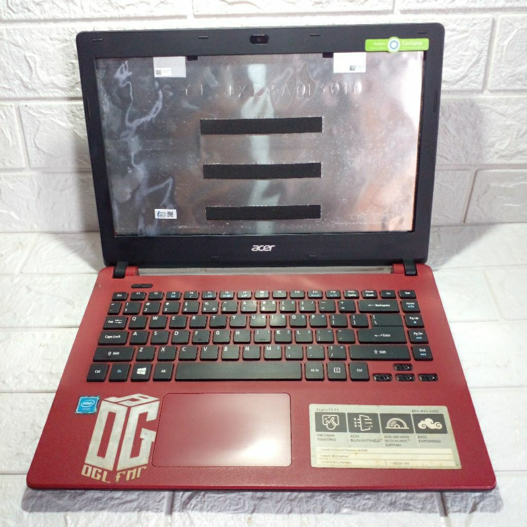 Casing body kesing case minus acer aspire es 14 series es1-431 es1-411 ori