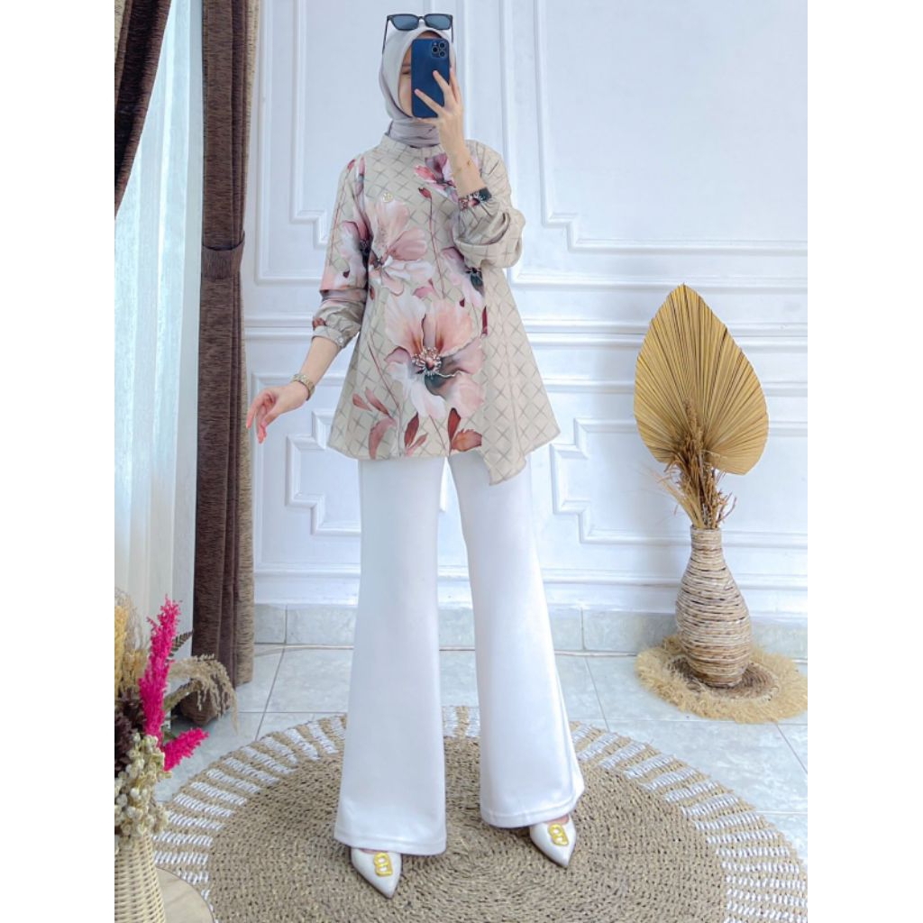 ATASAN / BLOUSE DUBAI PRINTING PREMIUM