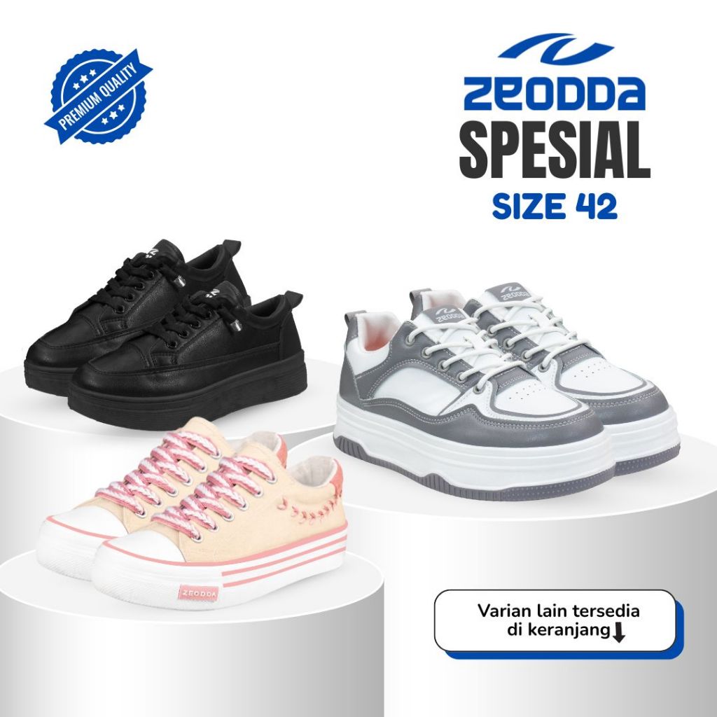 Zeodda Sepatu Sneakers Spesial Size 42