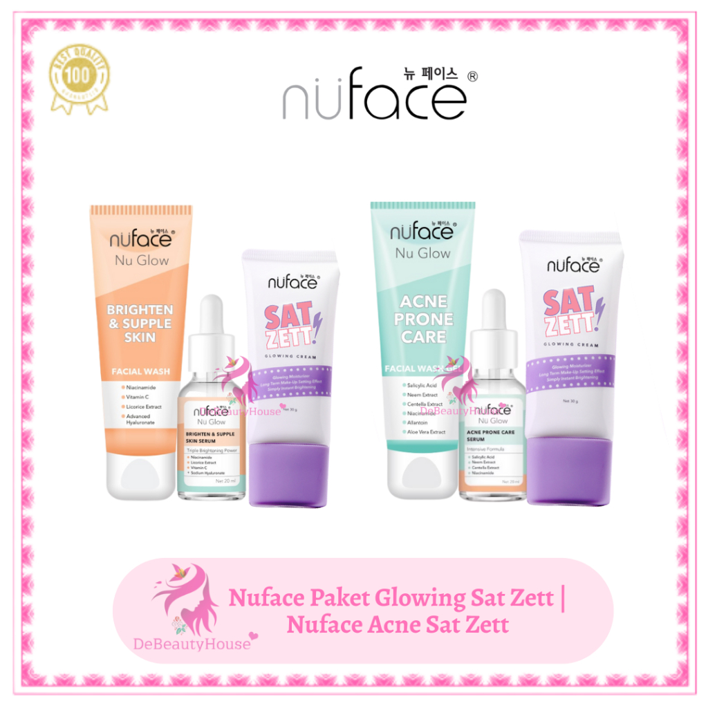 Nuface Paket Glowing Sat Zett | Nuface Acne Sat Zett