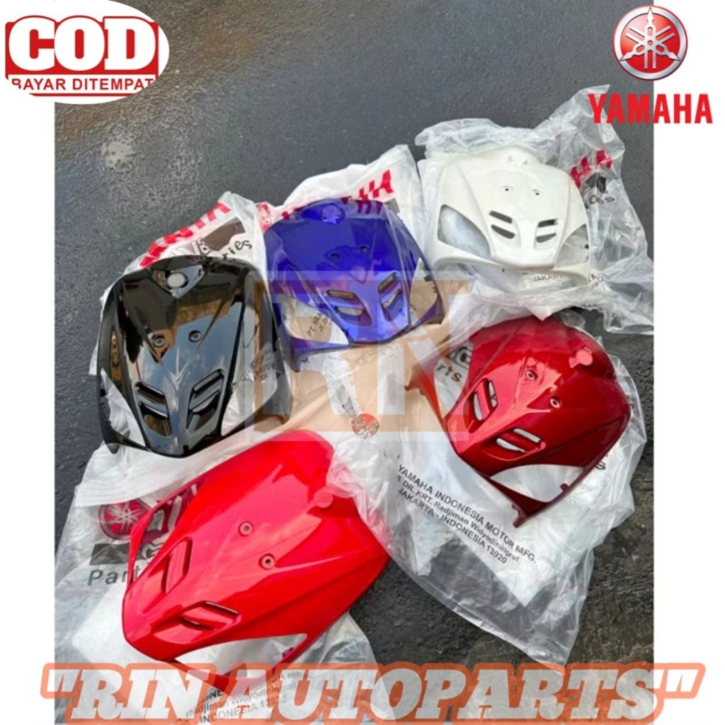 PANEL TAMENG DASI DADA DEPAN MIO LAMA OLD SPORTY 5TL ASLI ORIGINAL YAMAHA 5TL-F8311-00 MERAH BIRU HI