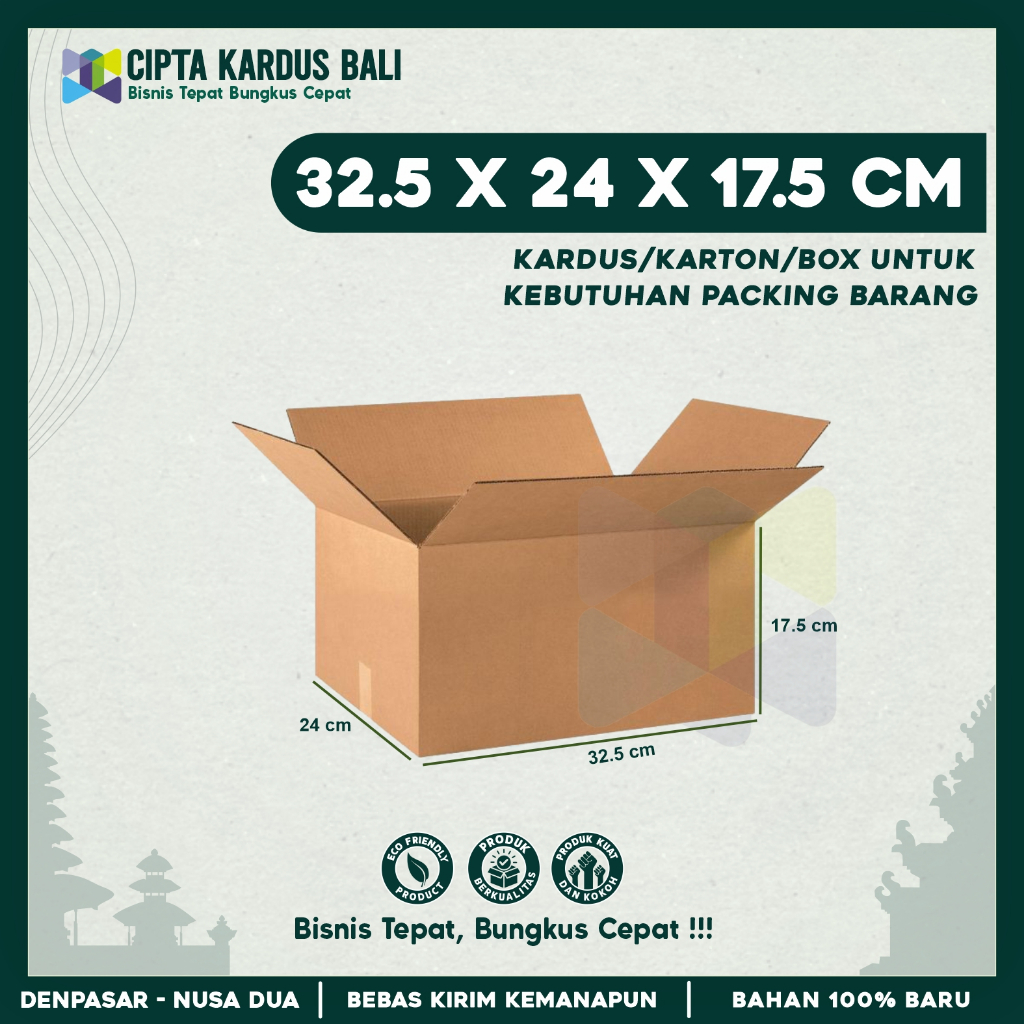 

Kardus Packing 32.5x24x17.5 | Box packing | Karton Packing