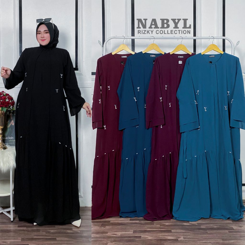 GAMIS CERUTY BABYDOLL APLIKASI PAYET SULAM