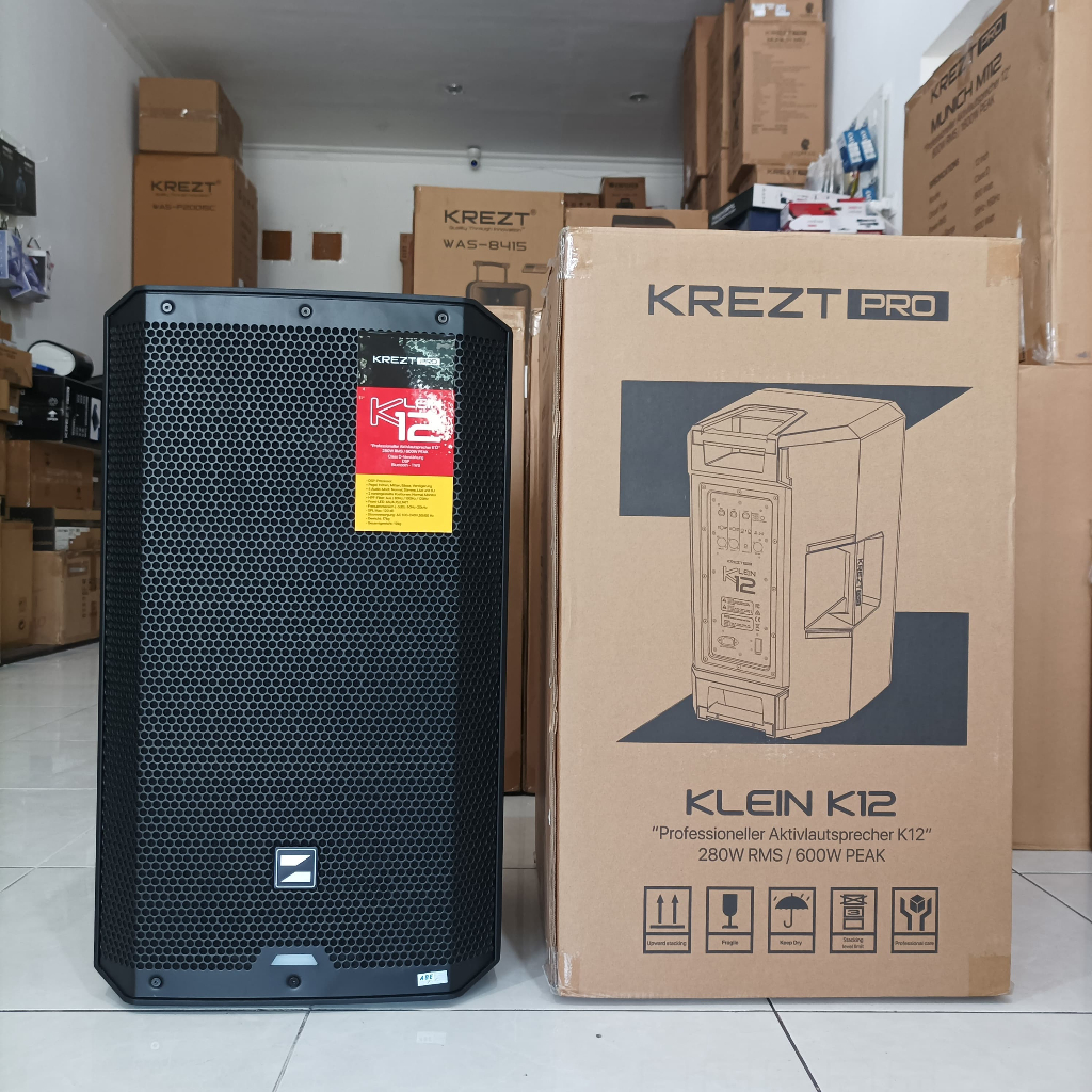Speaker Aktif KREZT PRO KLEIN K12 DSP 600 Watt / speaker aktif  krezt 12 inch