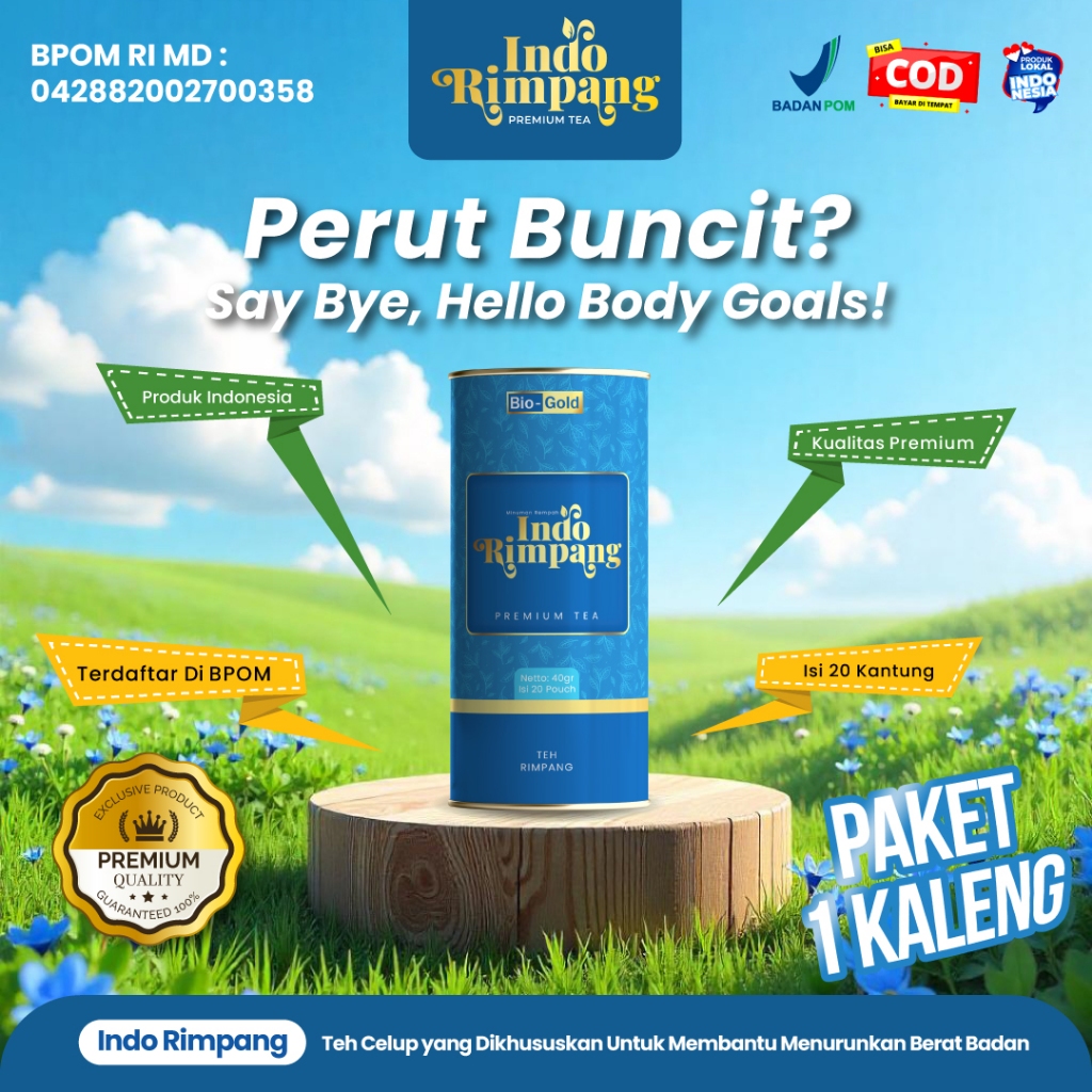 

Indo Rimpang Premium - Teh Rempah Ampuh Bantu Detox dan Menurunkan Timbangan Badan - Teh Detox