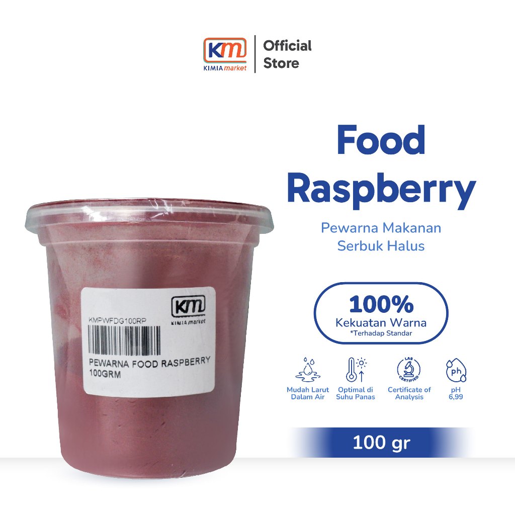 

Pewarna makanan warna Raspberry / food grade 100GR