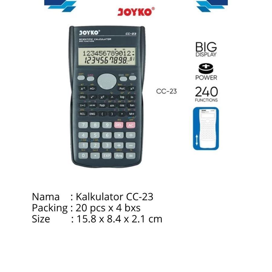 

JOYKO Calculator Kalkulator CC-23 / CC-23CO Scientific 240 Function