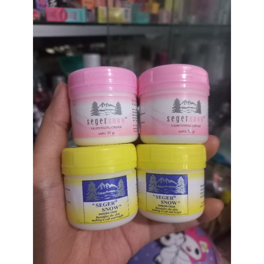 Seger snow vanishing cream / seger snow cream pink pencerah / seger snow pelembab wajah / pelembab w