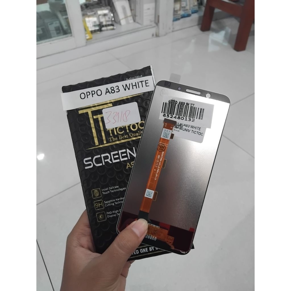LCD FULLSET OPPO A83 WHITE TICTOC
