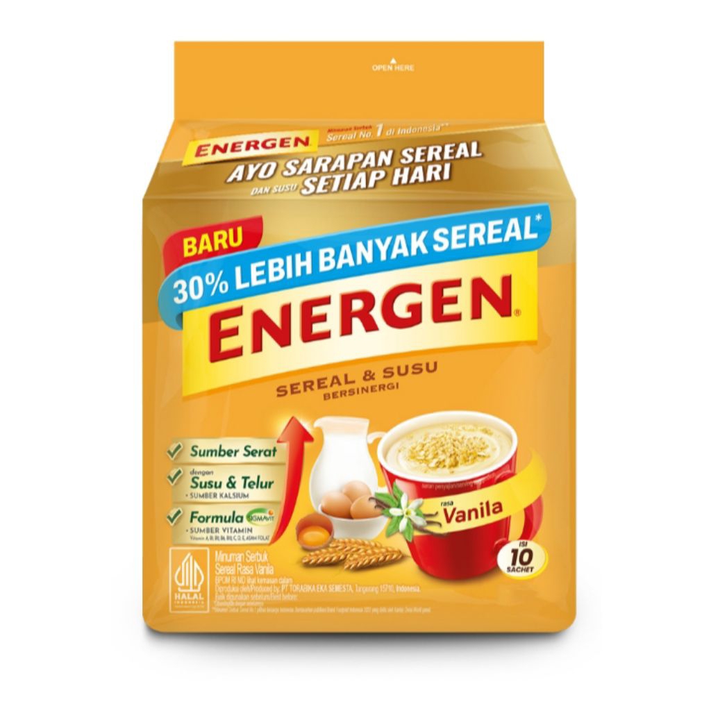 

Energen Minuman Sereal Bubuk Rasa Vanilla
