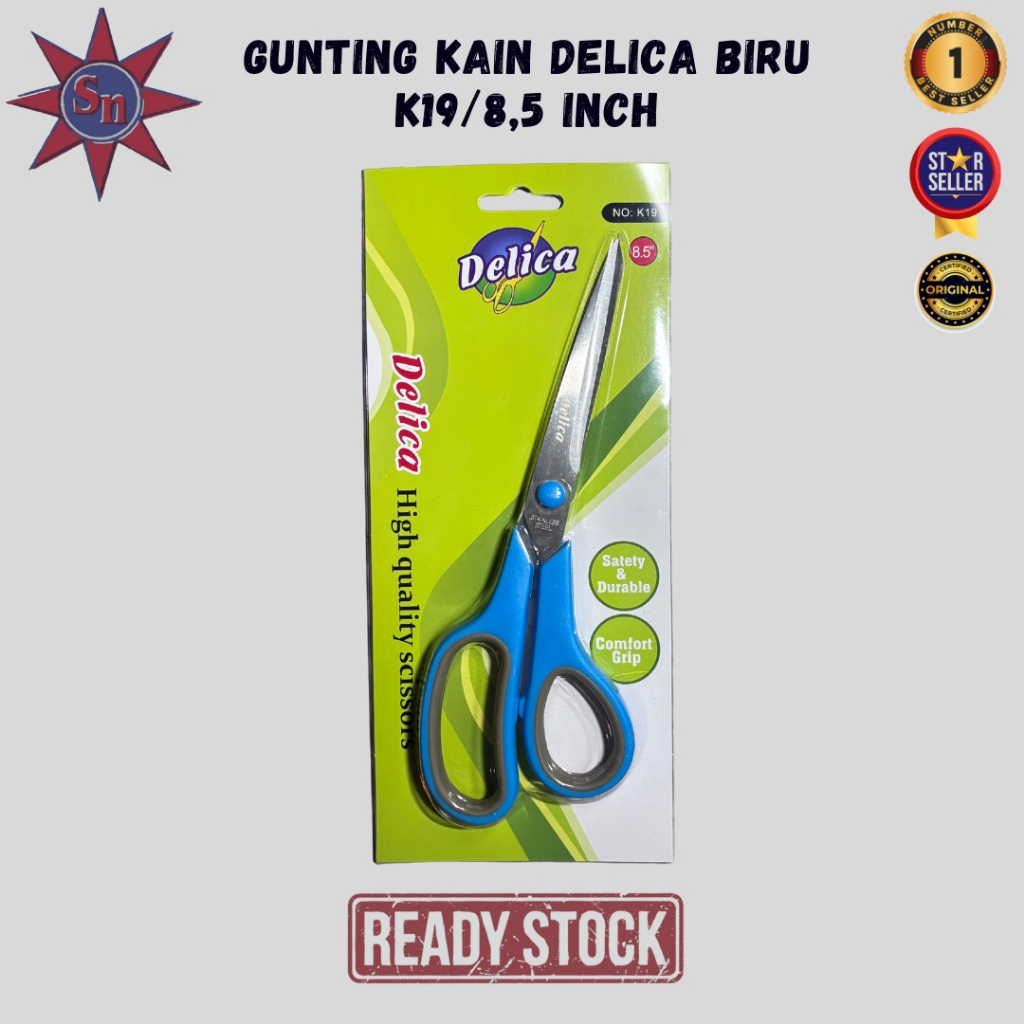 

Gunting Kain Delica Biru K19/8,5 Inch Original Product