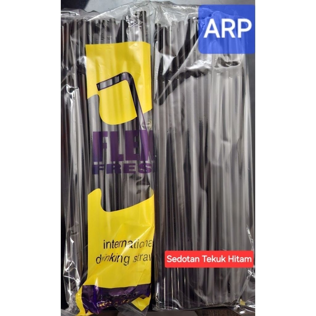 Sedotan Flexi/Sedotan Tekuk/Sedotan hitam/Sedotan Murah/Sedotan Limun/sedotan hitam/Sedotan Kelapa/S