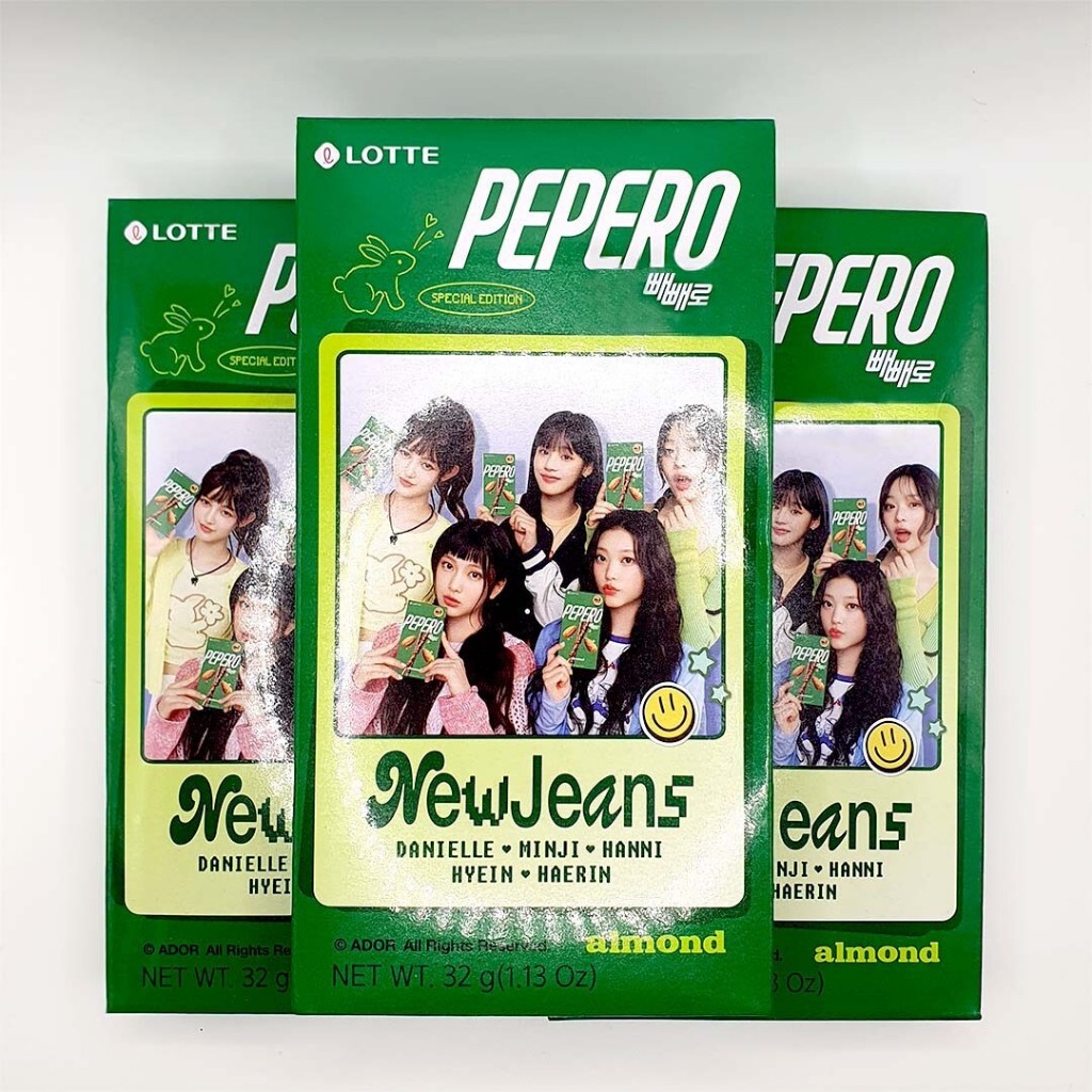 

Lotte PEPERO Almond edisi New Jeans 32G exp Januari 2026