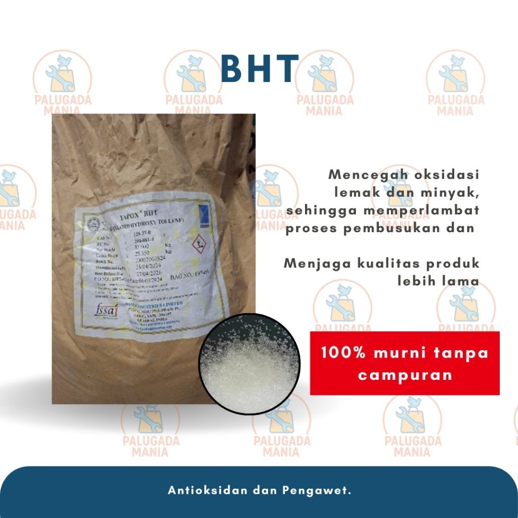 

BHT ANTIOKSIDAN 1 KG Pengawet