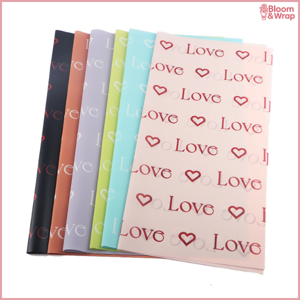 

Flower Wrapping Paper Varian love Kertas Buket Bunga Cellophane Florist Kertas Kado KB6172