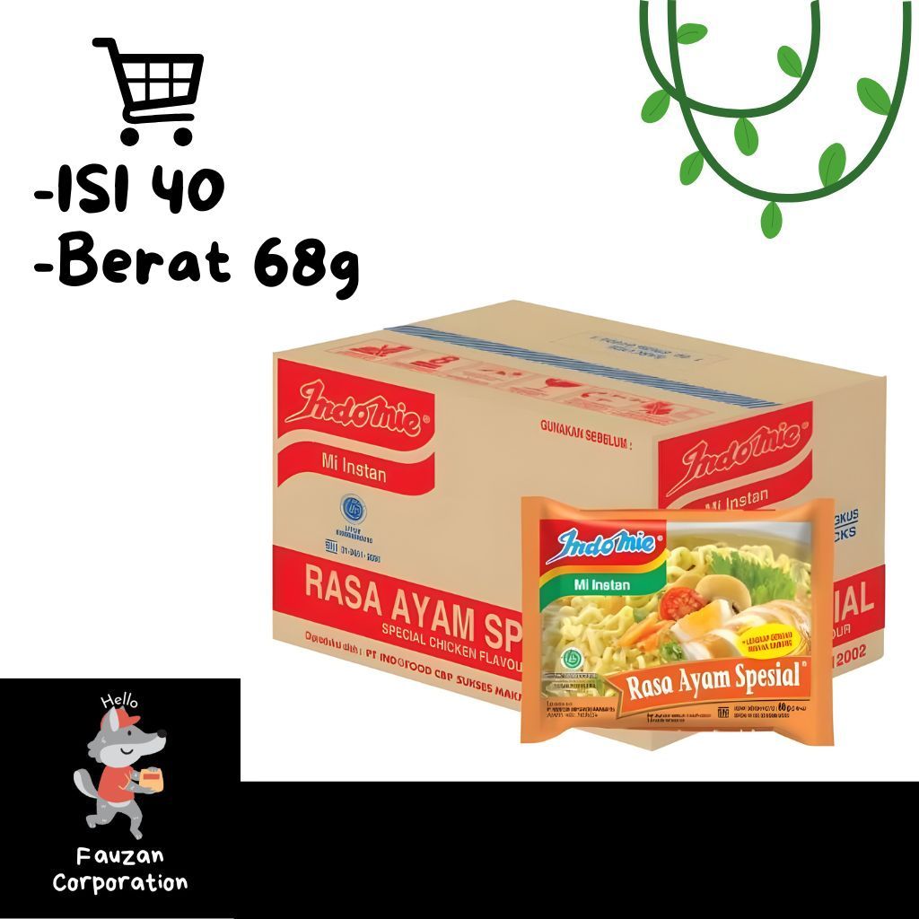 

Indomie Kuah Ayam Spesial 70g 1 Dus Isi 40