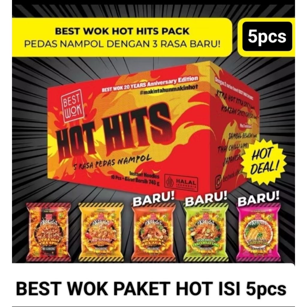 

BEST WOK PAKET HOT HITS 5pcs