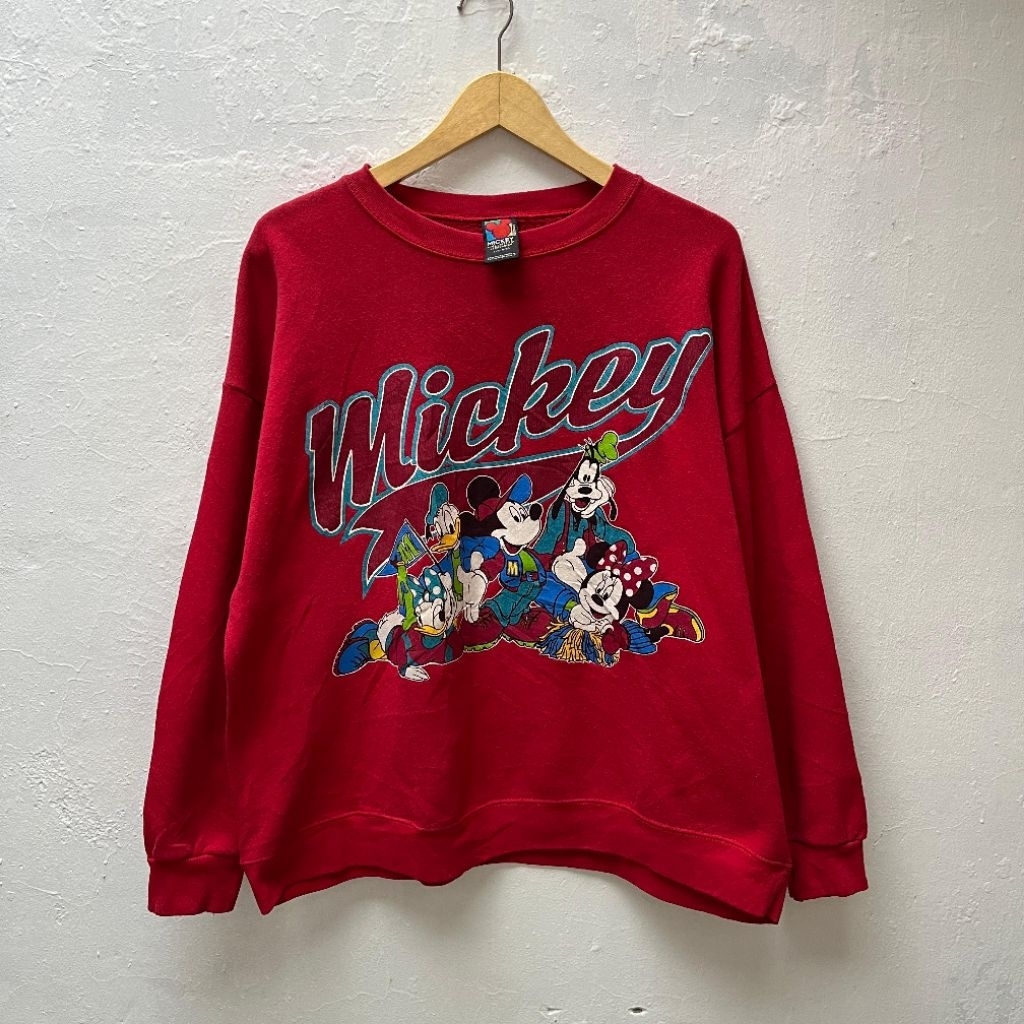 CREWNECK MICKEY VINTAGE SWEATSHIRT BOXY RED