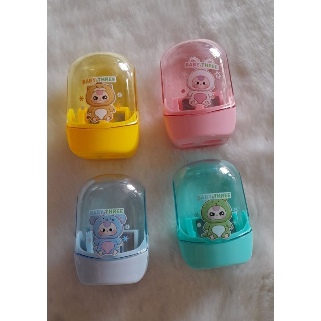

Rautan Pensil Transparan Baby Three