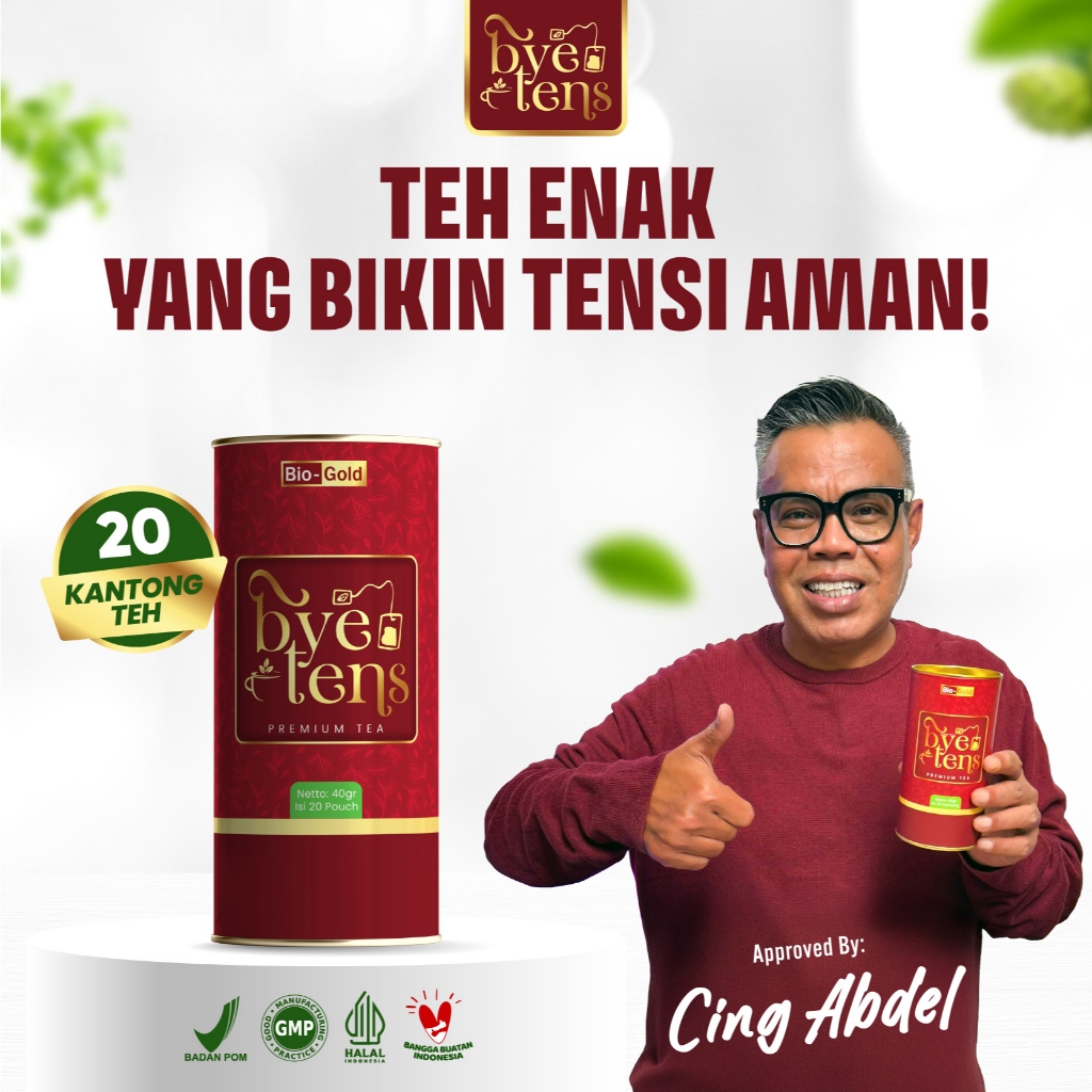 

BYE TENS - Tea Obat Hipertensi Isi 20 Premium Teh Untuk Kolesterol Jantung Tekanan Darah Tinggi