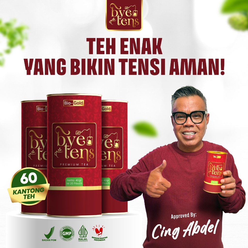 

Bye Tens - Bundling 3 Kaleng Teh Celup Hipertensi Herbal Untuk Melancarkan Sirkulasi Darah Tinggi