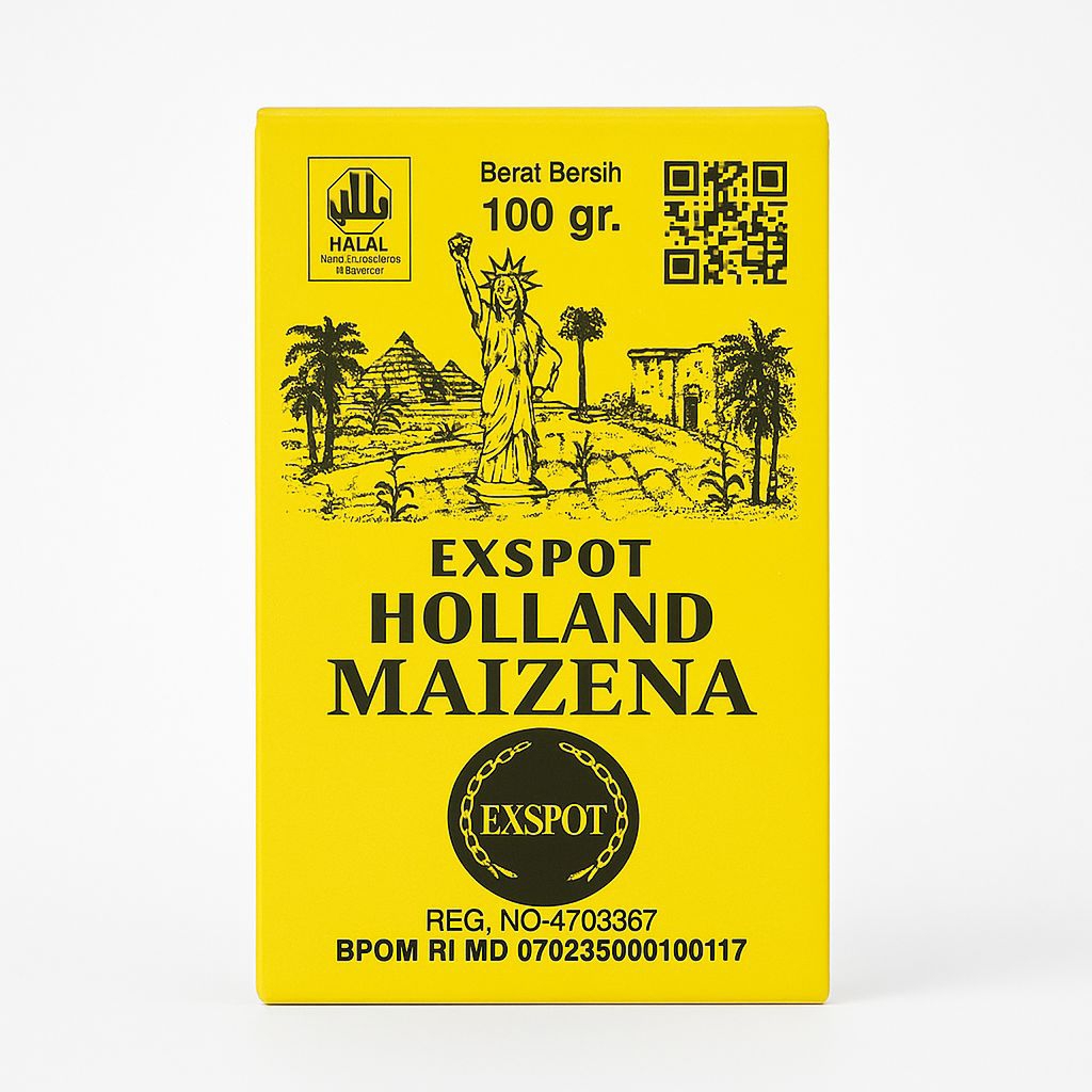 

Tepung Maizena EXSPOT 100gr – Maizena Halus untuk Kue, Puding & Masakan | Halal & BPOM