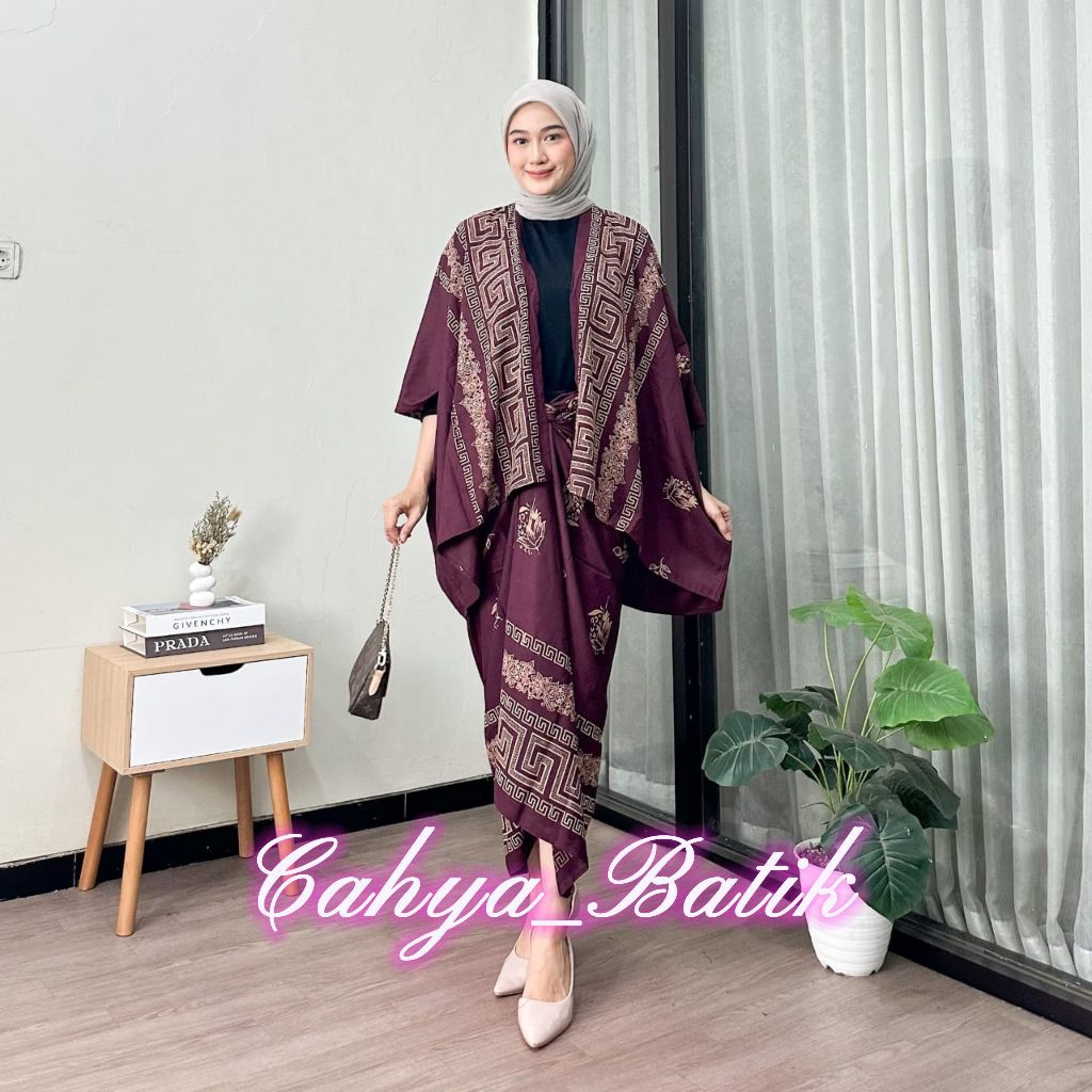 Set Batik Cardigan Baju kondangan kebaya wanita modern