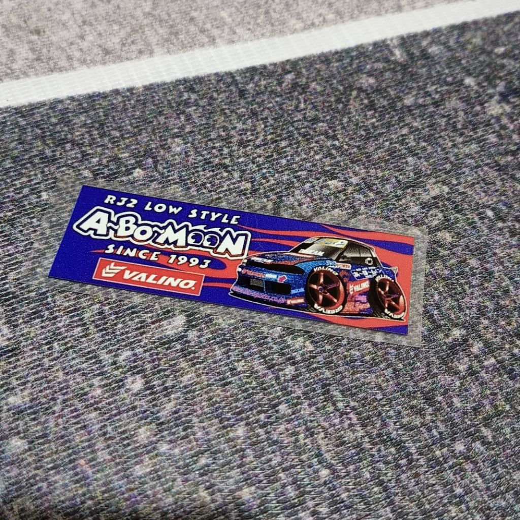 

Sticker A Bo Moon Vinyl Transparan White Toner