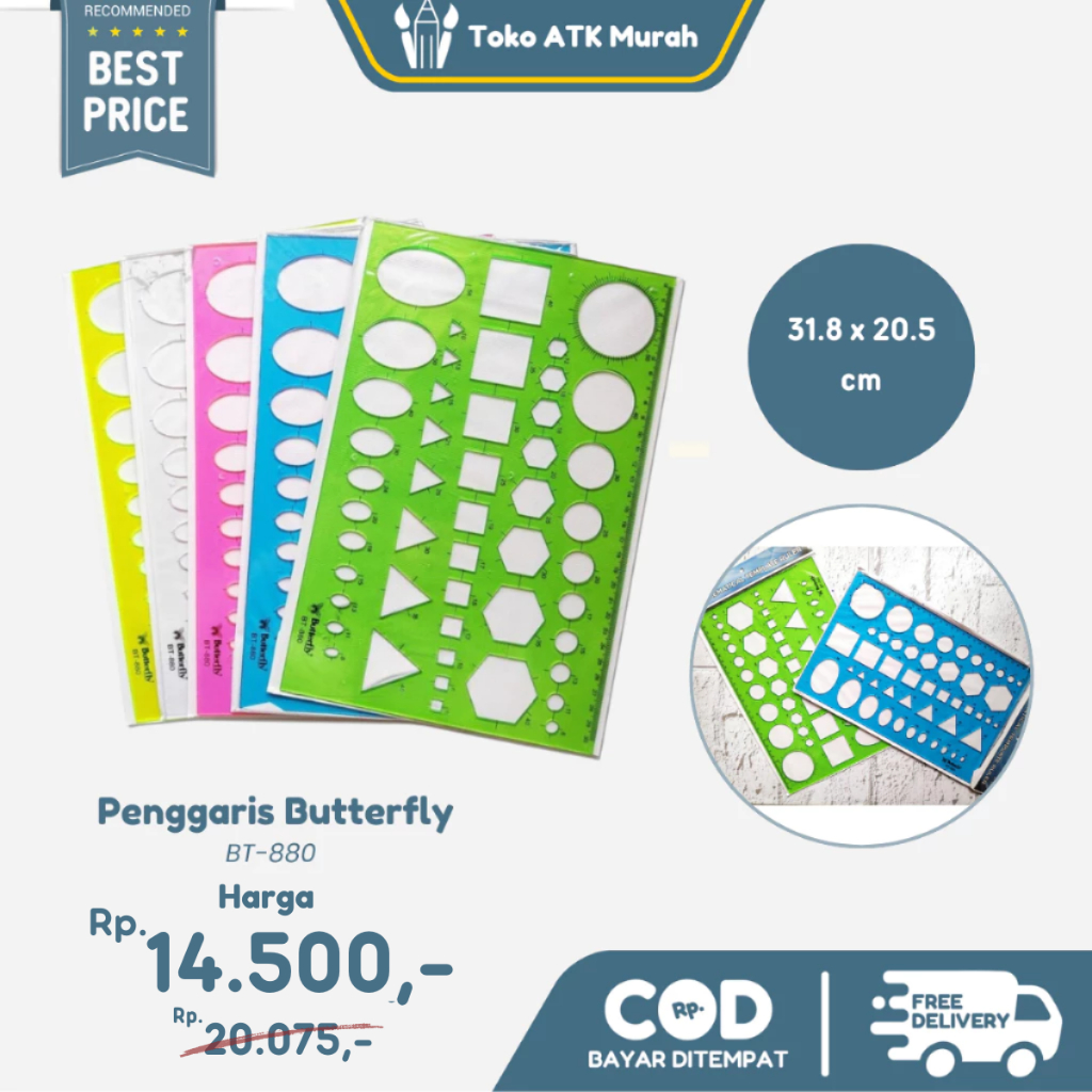 

Mal / Penggaris Butterfly BT 880