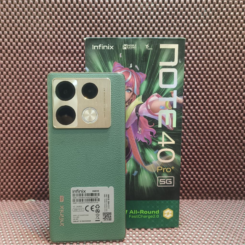 Infinix NOTE 40PRO+ 5G RAM 12/256 Mulus Fullset - Hp Second Murah Berkualitas dan Bergaransi