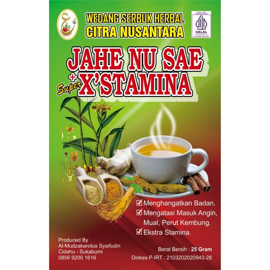 

Jahe Nu Sae Ekstra Super Stamina (ISI 5)