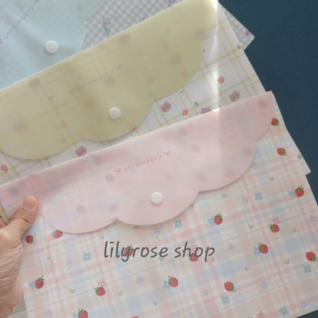 

Map kancing estetik motif bunga buah MAP4075A