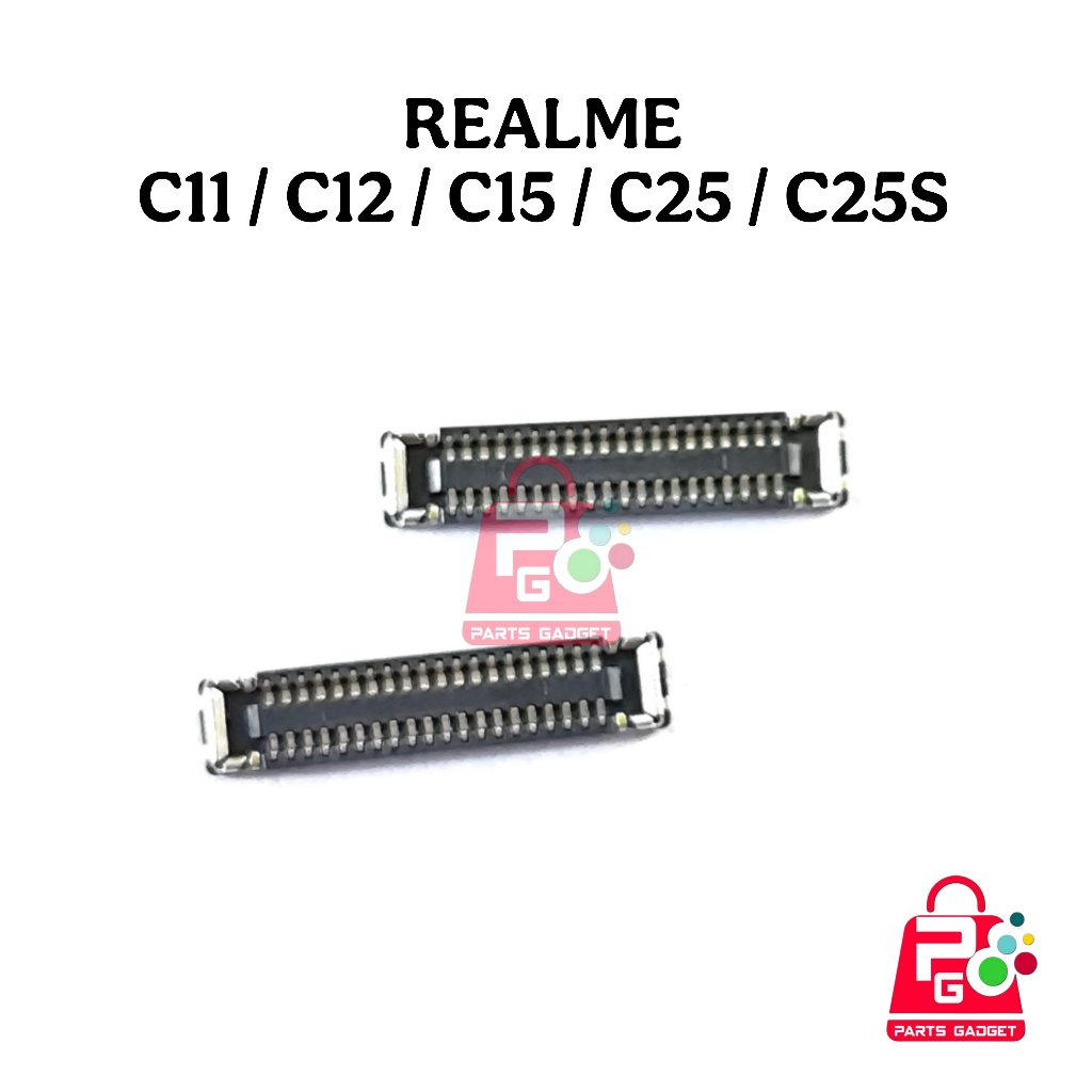 Konektor Lcd Realme C11 C12 C15 C25 C25S Soket Connector Lcd Fpc Di Board Mesin