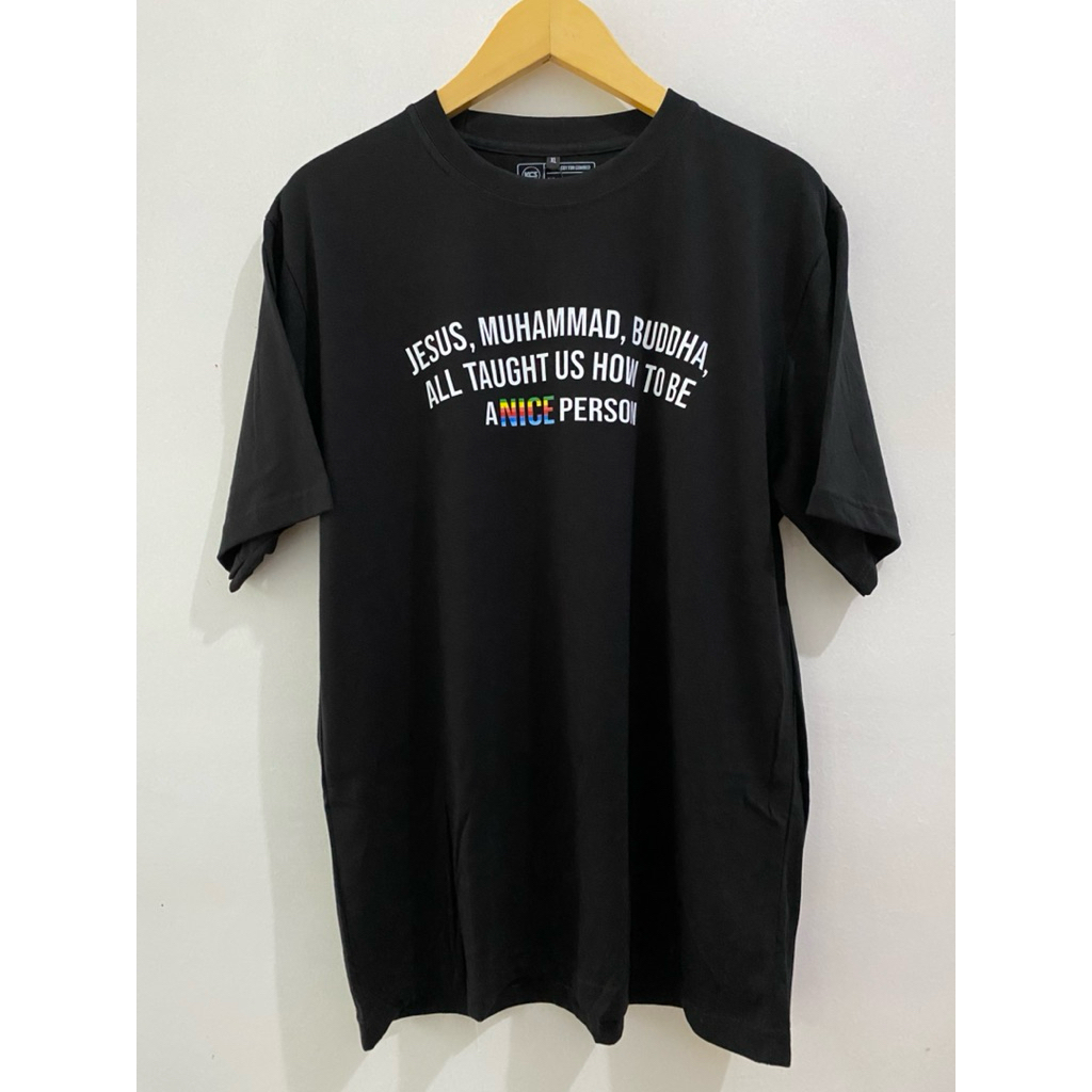 kaos pluralisme jesus muhammad buddha premium cotton combed