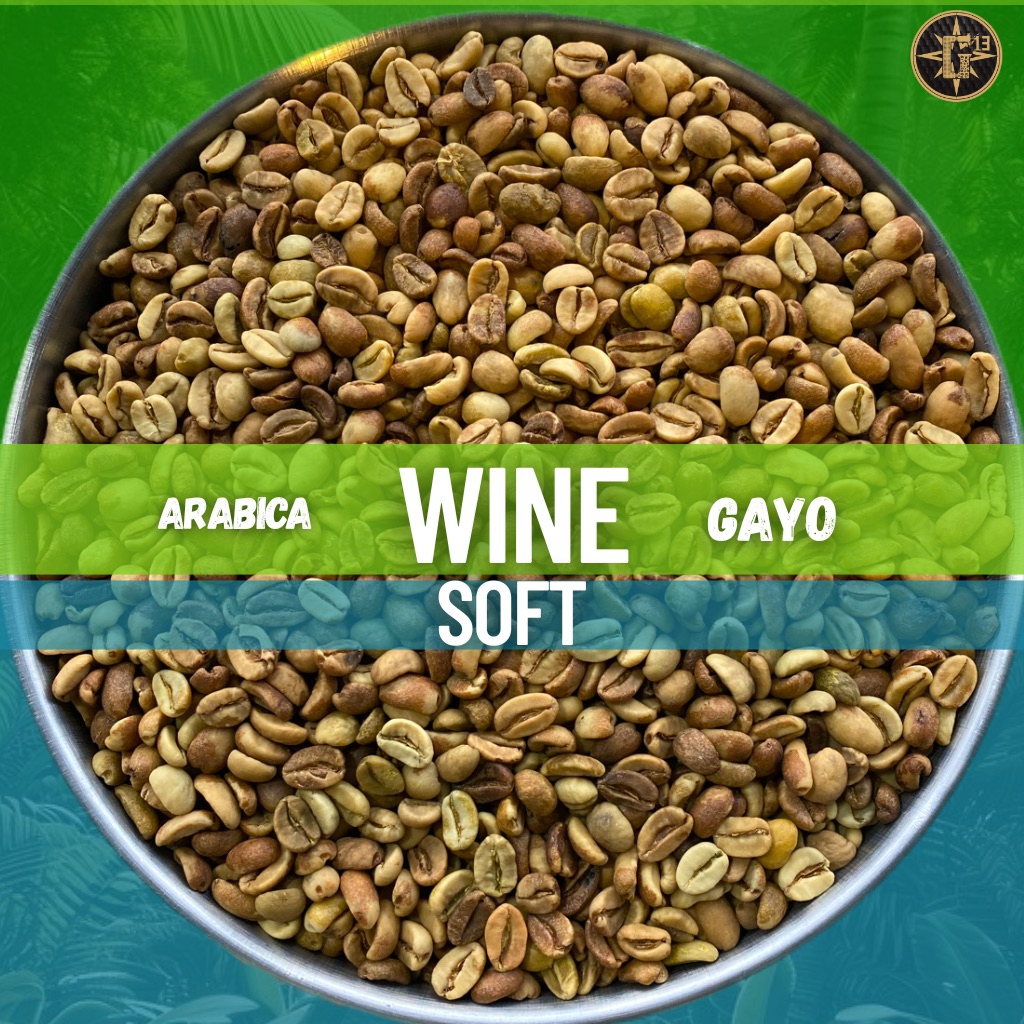 

KOPI GAYO WINE SOFT GREEN BEAN ARABICA COFFEE ARABIKA ACEH 1 Kg