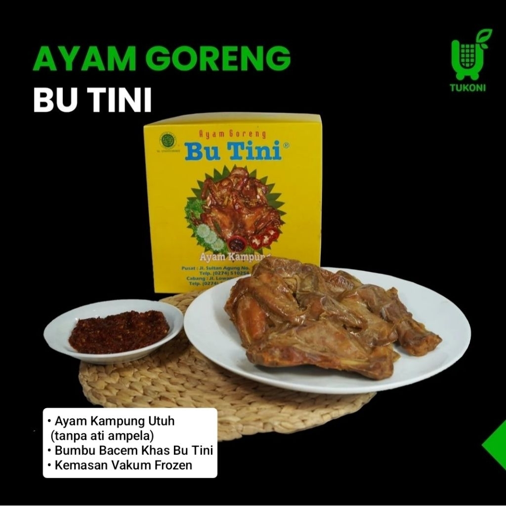 

Ayam Goreng Bu Tini Frozen Vakum Yuktukoni