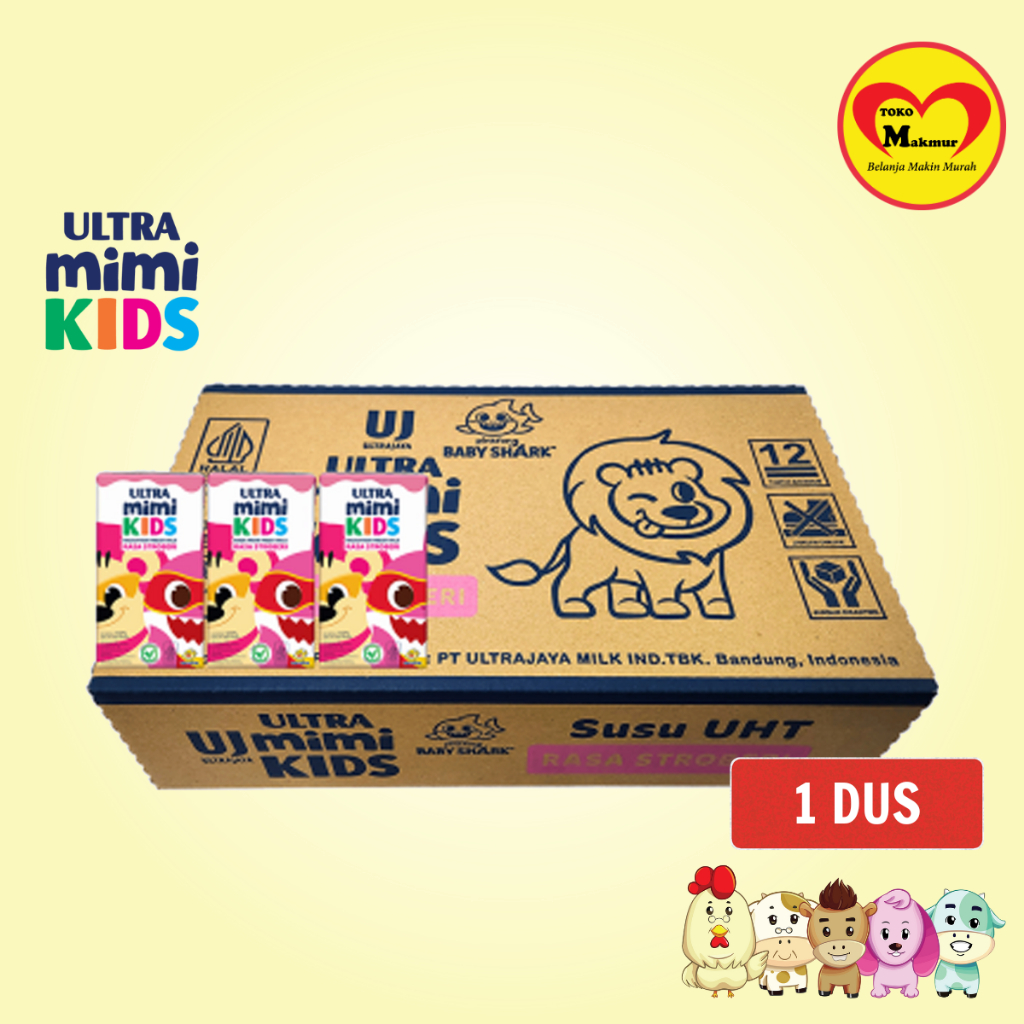 

1karton Ultra Mimi Vanila – Full Cream – Chocolate - Strawberry 125ml / Toko Makmur Live *Khusus Gosend Instant/Sameday