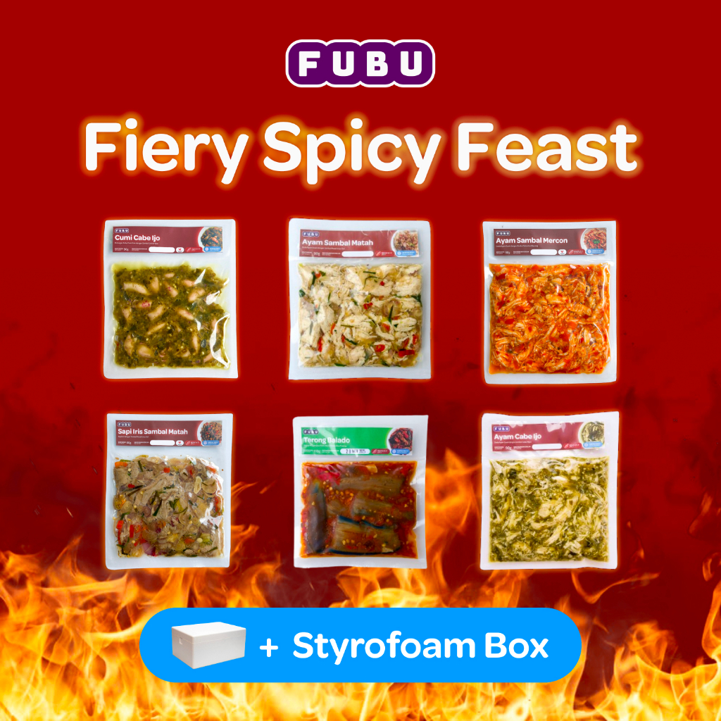 

FUBU Fiery Spicy Feast - Paket Makanan Siap Saji Bekal Kantor - Satu Porsi Lauk Instan Frozen Food
