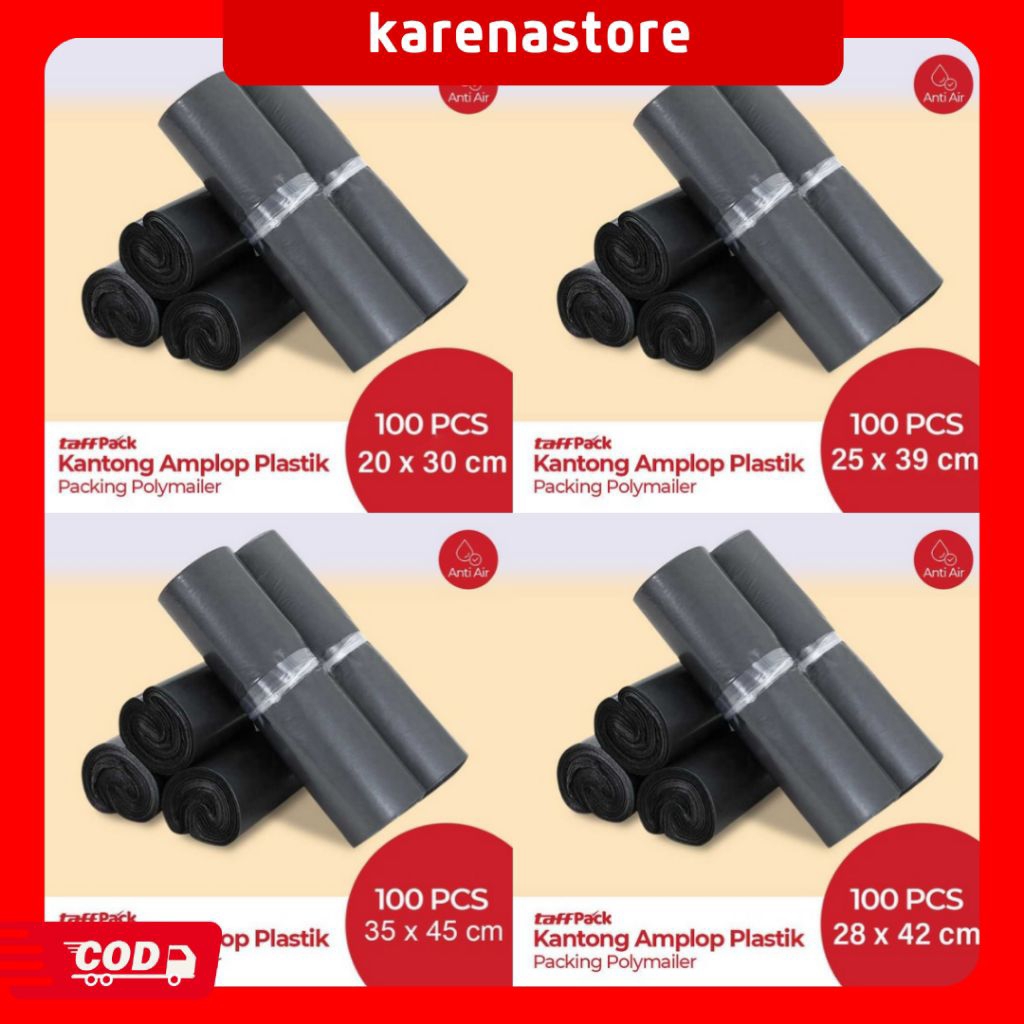 

TaffPACK Kantong Amplop Plastik Packing Polybag Recycle 100 PCS