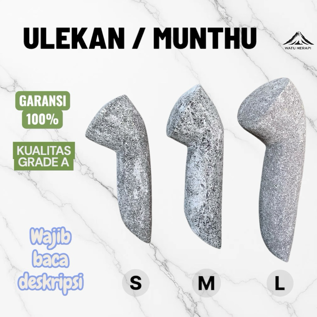 Ulekan/munthu batu asli merapi