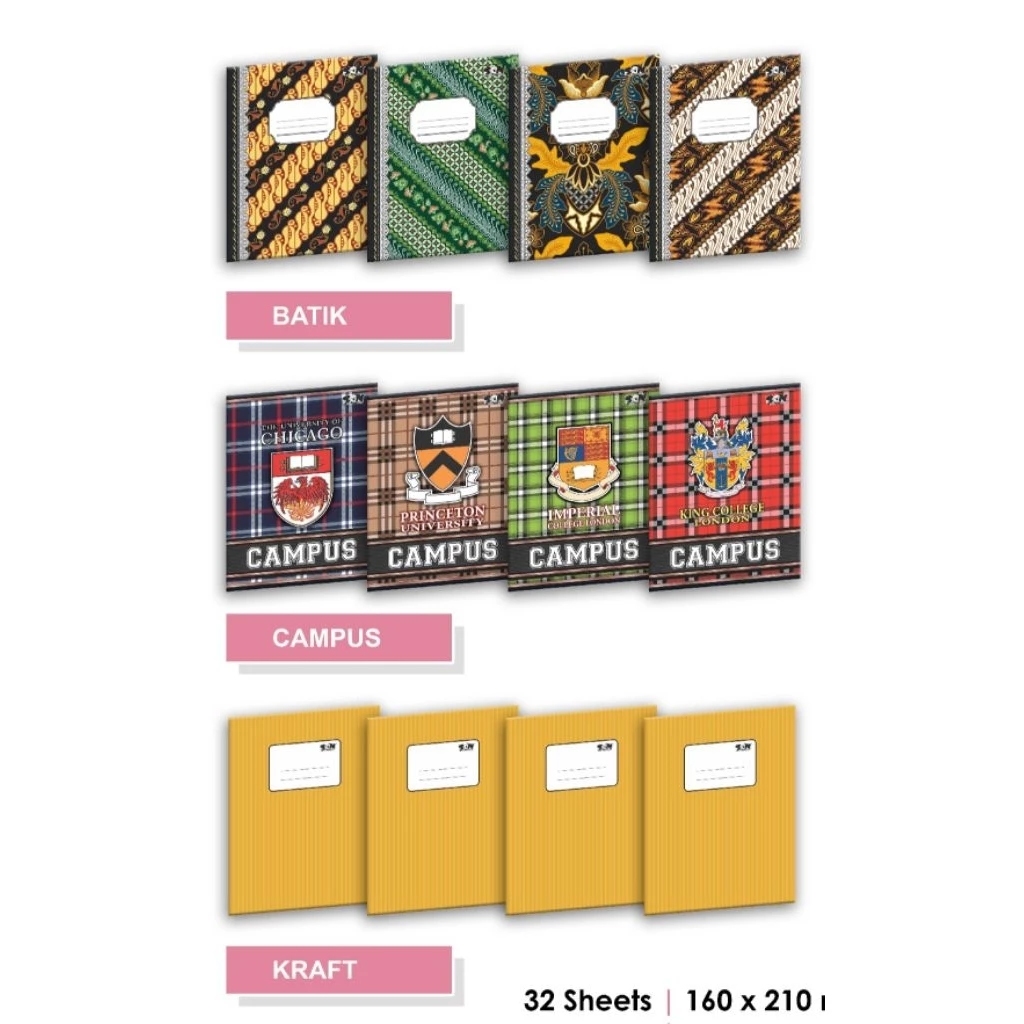 

Book | Buku Tulis SON Kwarto All Series 32 Lembar (1 PACK)