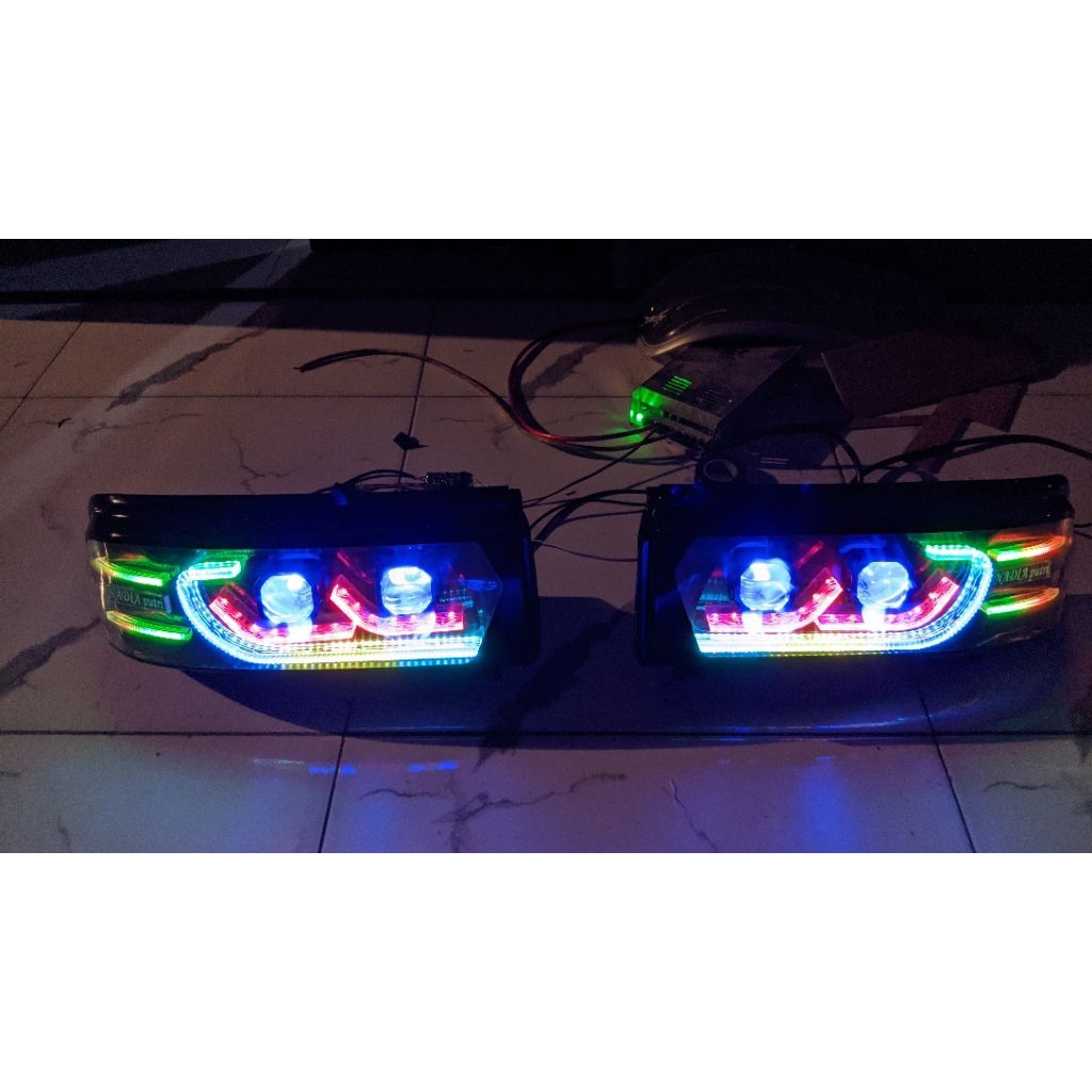 headlamp custom carry Futura model slimframe mewah murah