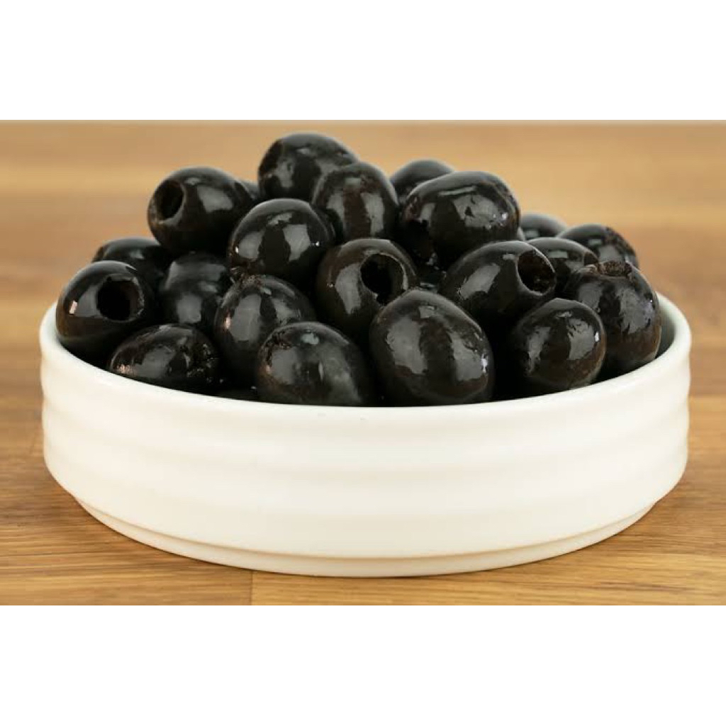 

Black oliver pitted fresh super / Buah zaitun hitam fresh 500 grm