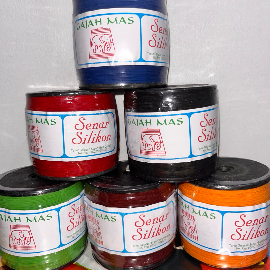 Benang Layang Silikon Cap Gajah Mas (JUMBO) 3000 meter