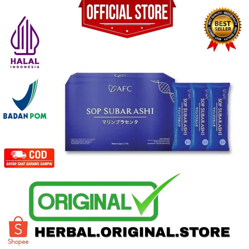 SOP Subarashi box isi 28 sachet